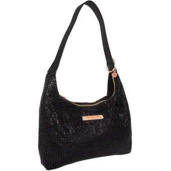 Bolsa Hobo Nicole Lee Celestia de fiesta - Negro