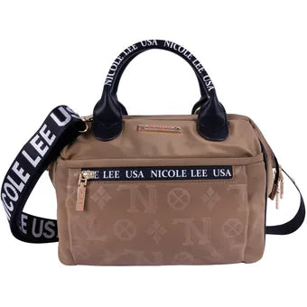 Bolsa de mano Nicole Lee Keysha de Nylon - Taupe